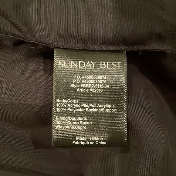 (SOLD) Aritzia - Sunday Best faux fur coat - Picture 6 of 6